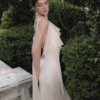 Ivory Cold-Shoulder Gown “Garden Whisper” DR833
